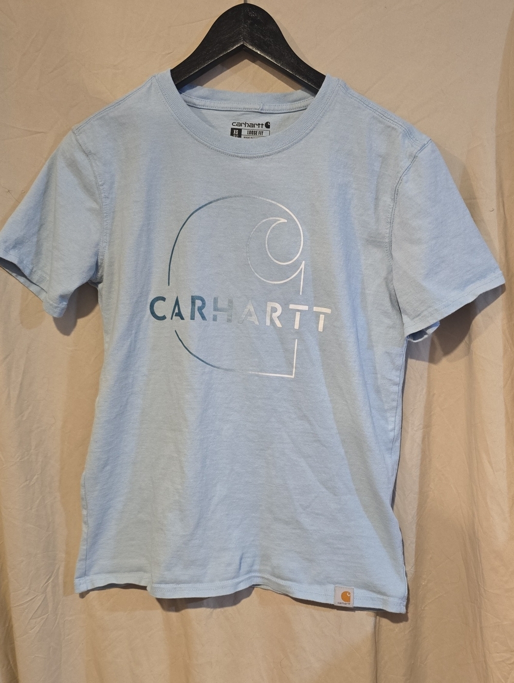 Carhartt Kids Light Blue Short Sleeve Logo Tee
